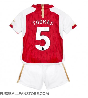 Arsenal Thomas Partey #5 Replik Heimtrikot Kinder 2023-24 Kurzarm (+ Kurze Hosen)